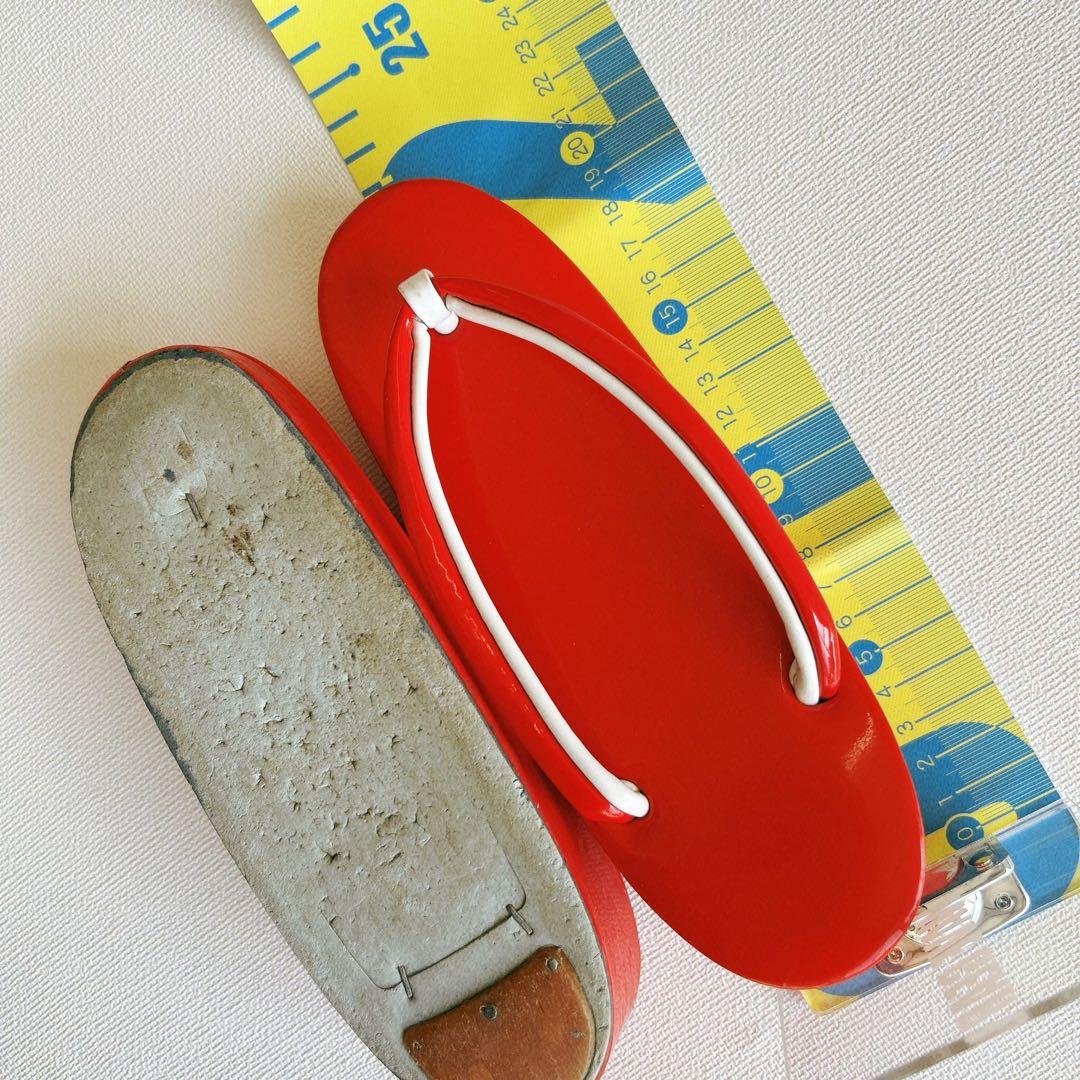 フルセット 七五三 7歳女の子長着＆長襦袢＆帯＆小物　赤　地紋　紗綾形　牡丹　桜