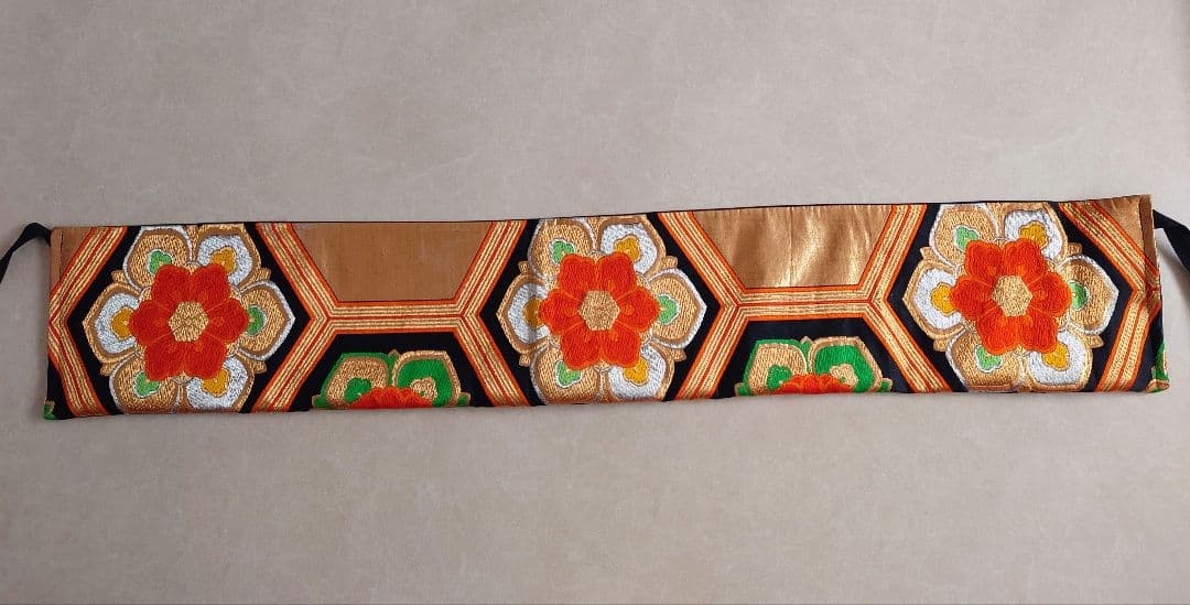 正絹　七五三　ハーフ成人式　ジュニア帯　大人用袋帯からの作り帯　1点物