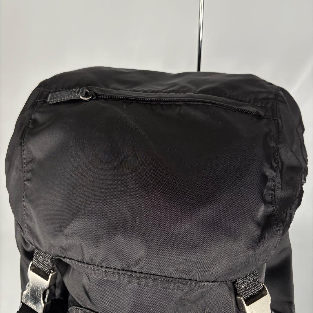 PRADA プラダ V135 三角ロゴ　リュック バックパック 黒　大容量