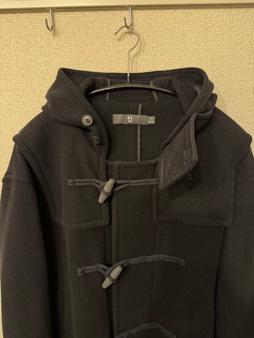 UNIQLO +J ウールオーバーサイズダッフルコート Lサイズ ブラック