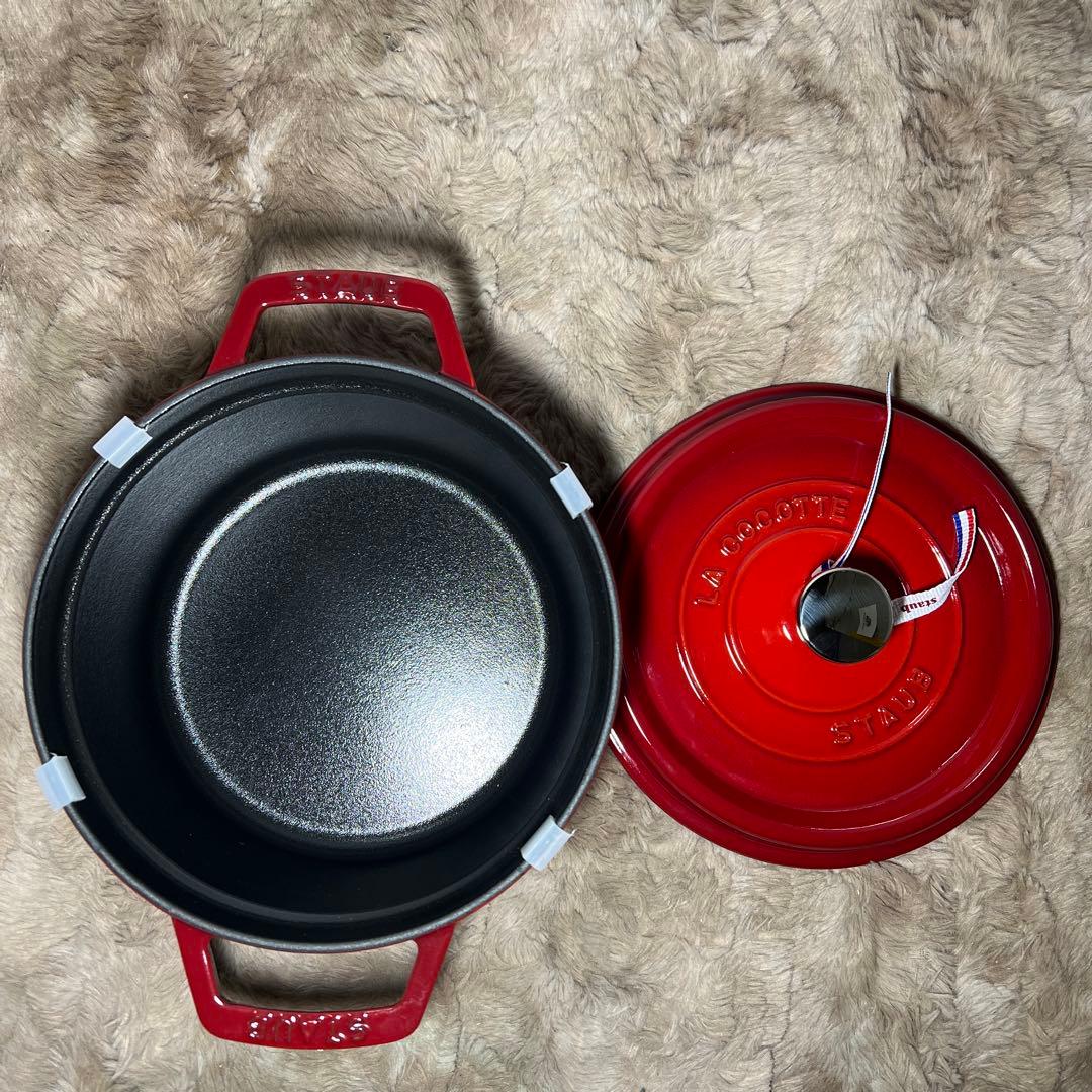 staub ストウブ ピコ ココット ラウンド チェリー 20cm IH対応