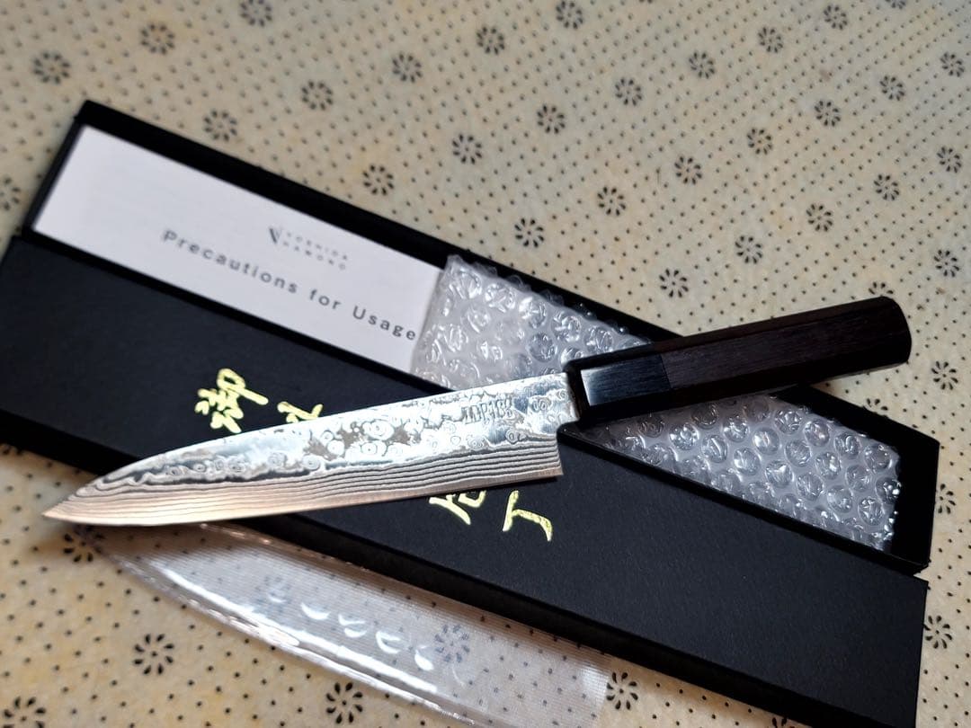 吉田刃物　ダマスカス　zdp189 ペティナイフ150mm