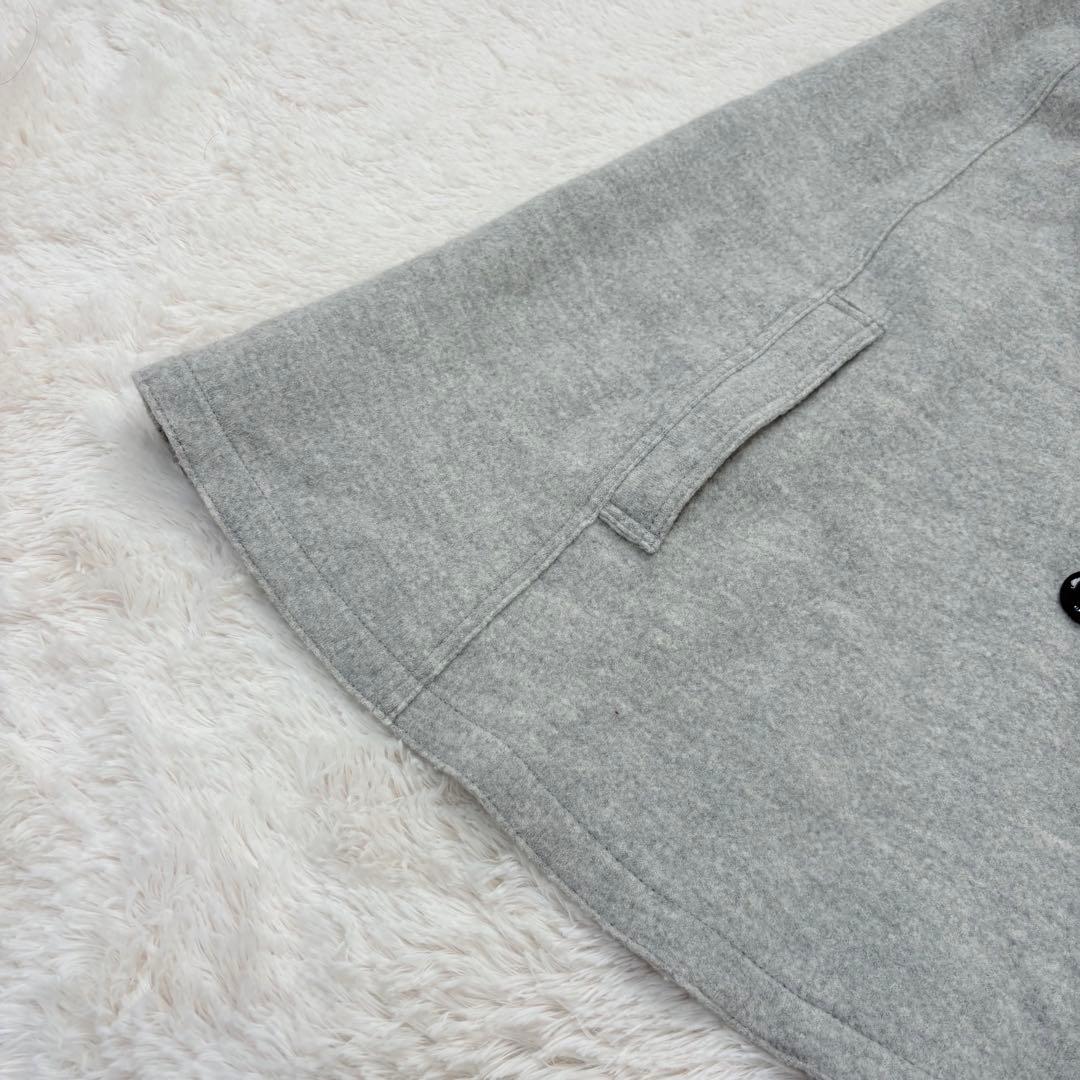 美品✨バーバリーロンドン　ケープコート　ポンチョ　ウール　Aライン　フリー