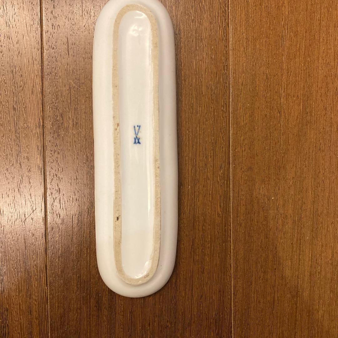 マイセン　ペン置き　トレイ　アンティーク　花柄