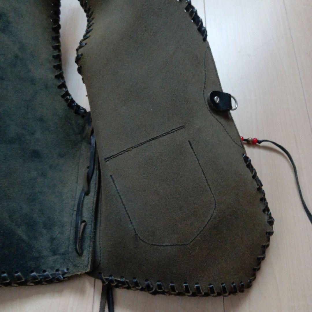 burny saddle leather-vest concho バーニー