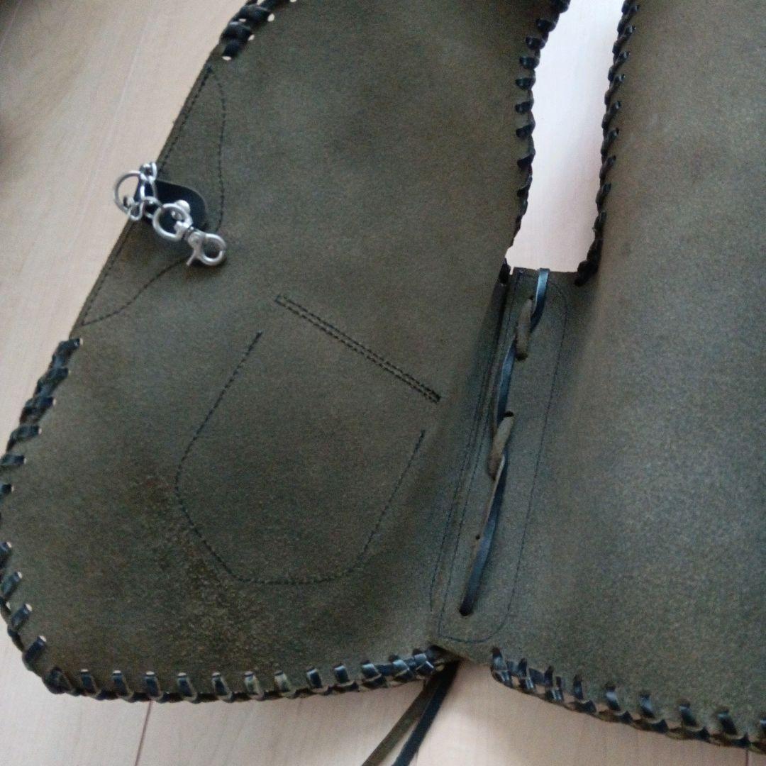 burny saddle leather-vest concho バーニー