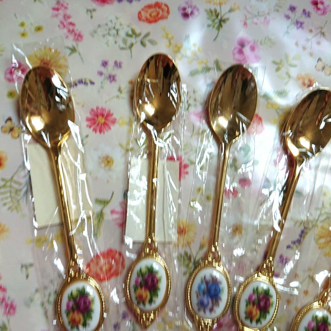 ロイヤルアルバート スプーン 4本+1本 計5本 未使用品