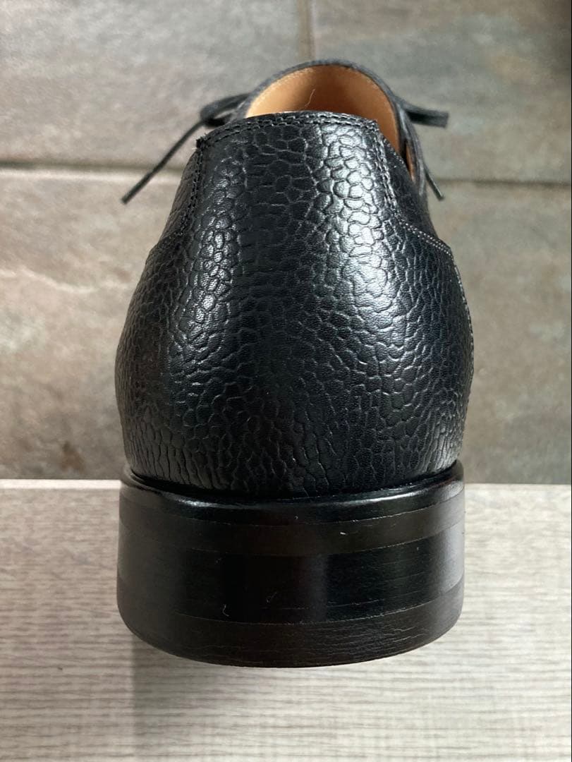 使用1回 Stefano Bemer 黒 エプロンダービー EU40.5 シボ革