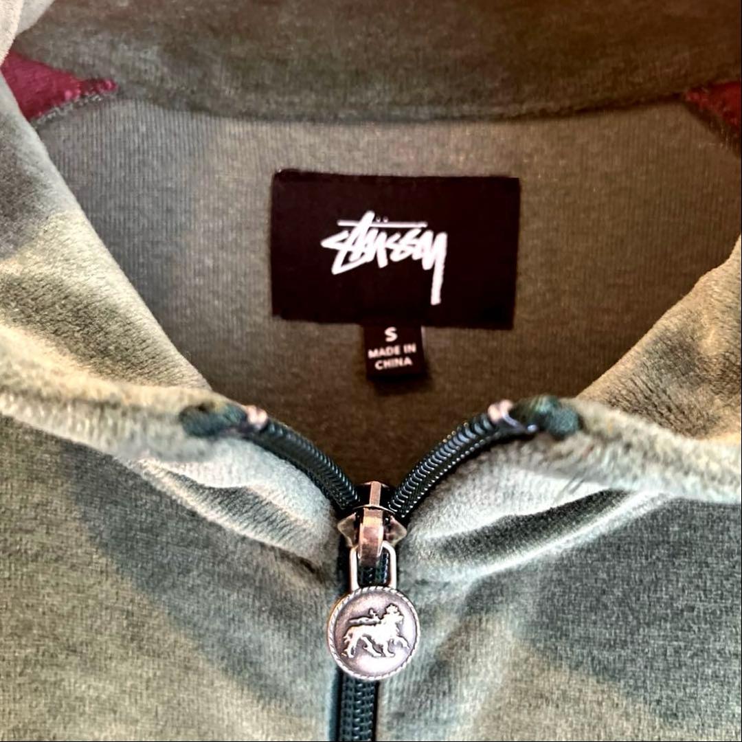 【貴重】Stüssy 3色カラー　トラックジャケット ベロア