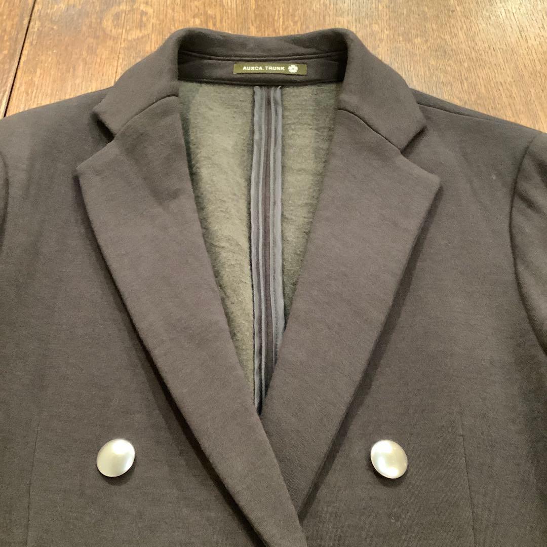 AUXCA.TRUNK ソフトリュクスカシミヤダブルジャケット　DGRAY