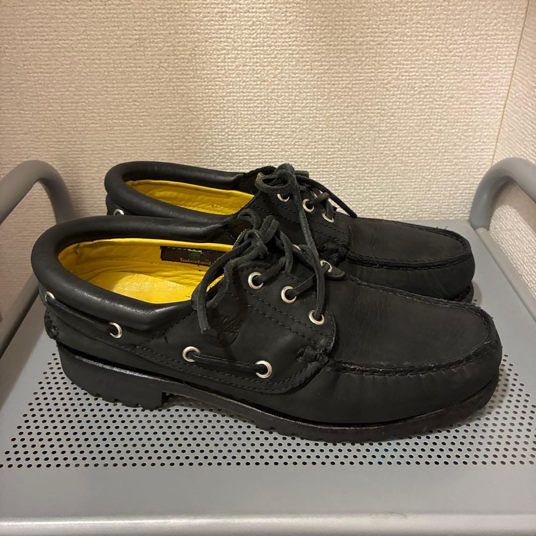 ティンバーランド 3eye クラシックラグ ヌバックレザー 黒 モカシン OVY