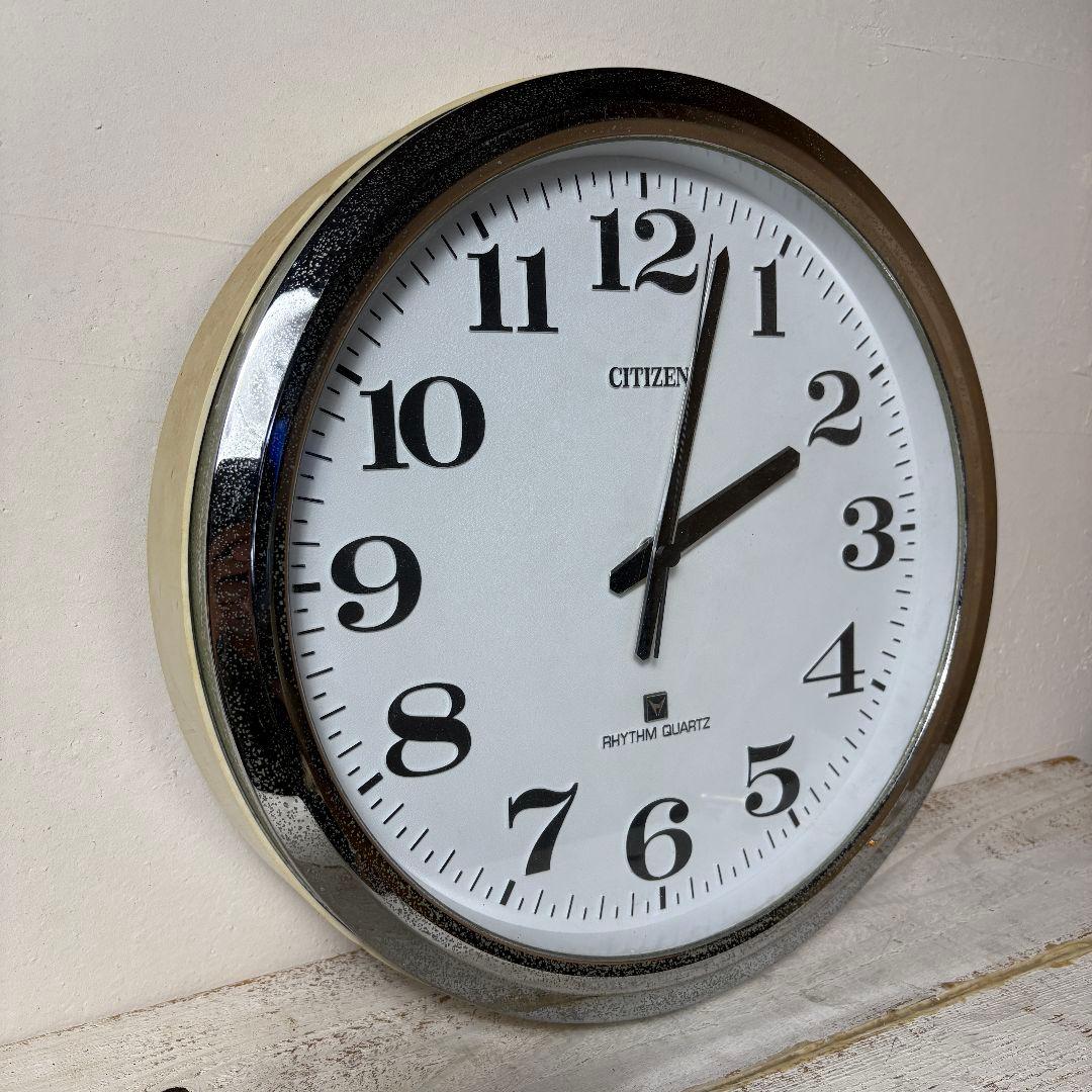 CITIZEN 掛時計 クォーツ 学校時計 8MG02 直径38cm 動作確認済