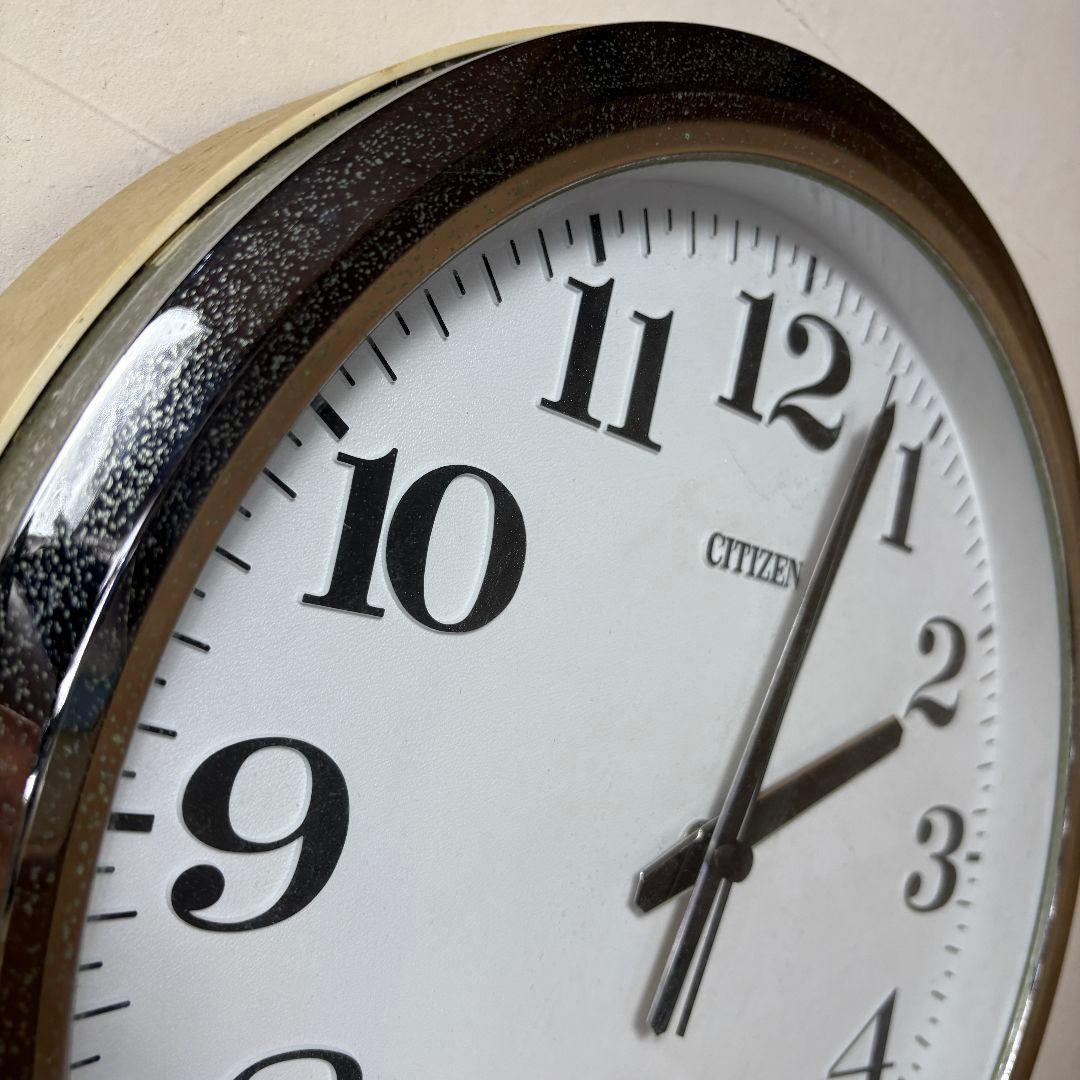 CITIZEN 掛時計 クォーツ 学校時計 8MG02 直径38cm 動作確認済
