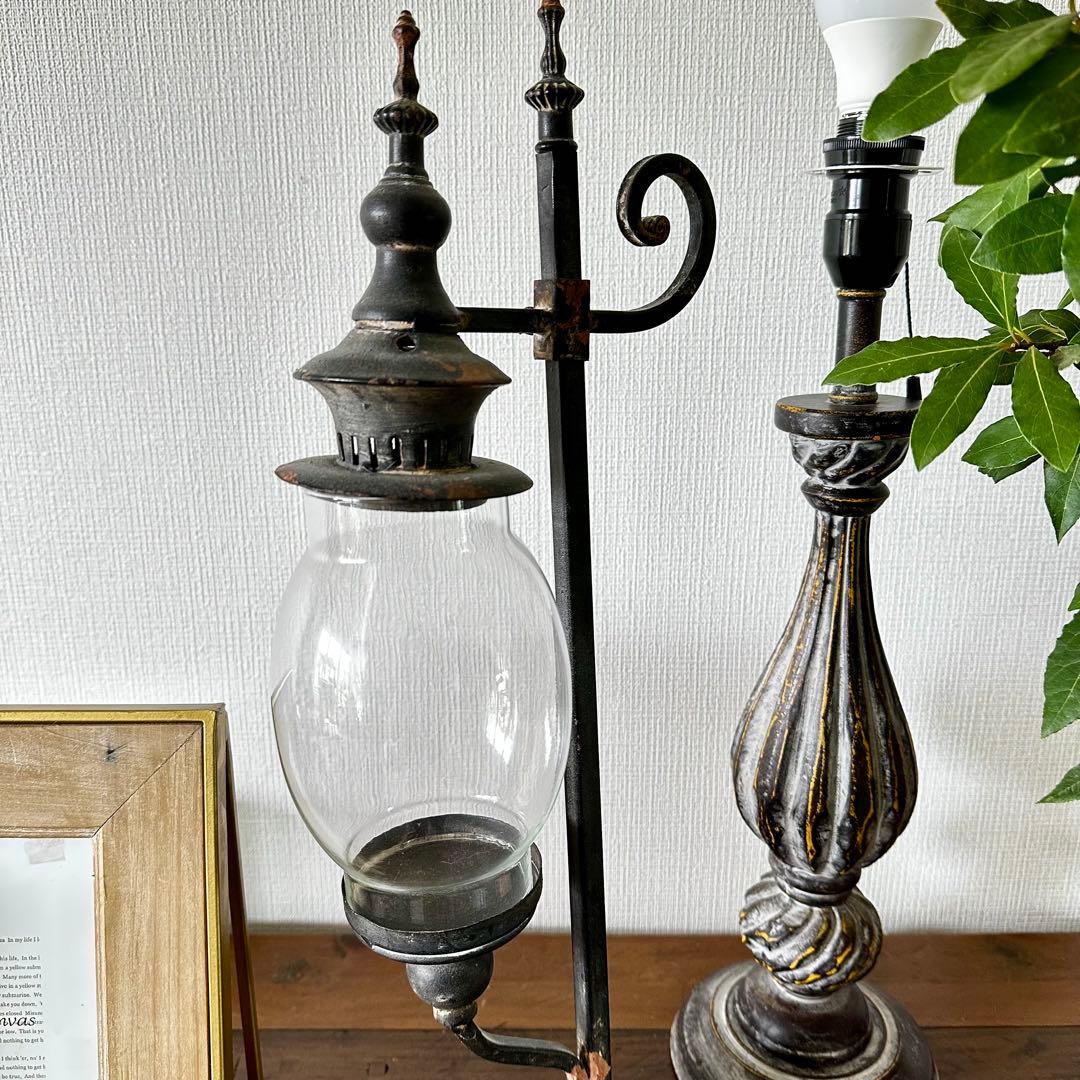 アンティーク風3点セット コンポート ケーキスタンド　置時計 キャンドルスタンド