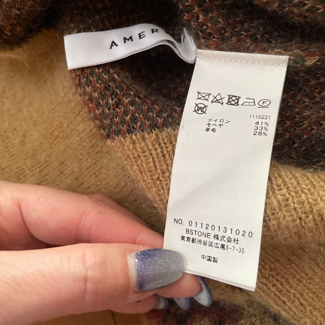 トップス Ameri 3WAY NOSTALGIC RUG KNIT