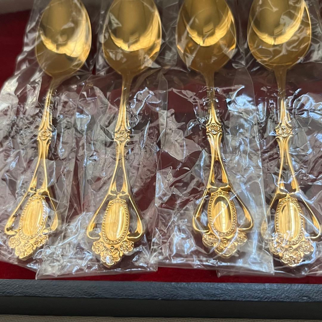 ノリタケ クリスティーヌ ゴールド ティースプーン ヒメフォーク カトラリー