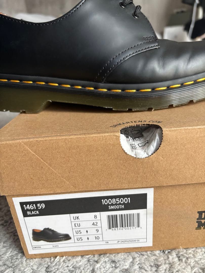 Dr. Martens 1461 59 ブラック ローファー EU42