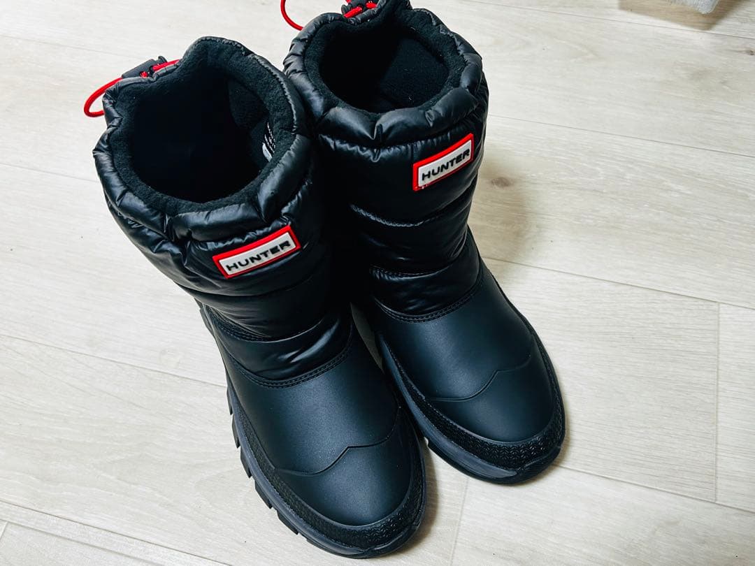 ◆最終お値下げ◆2回着用　HUNTER スノーブーツ　25㎝