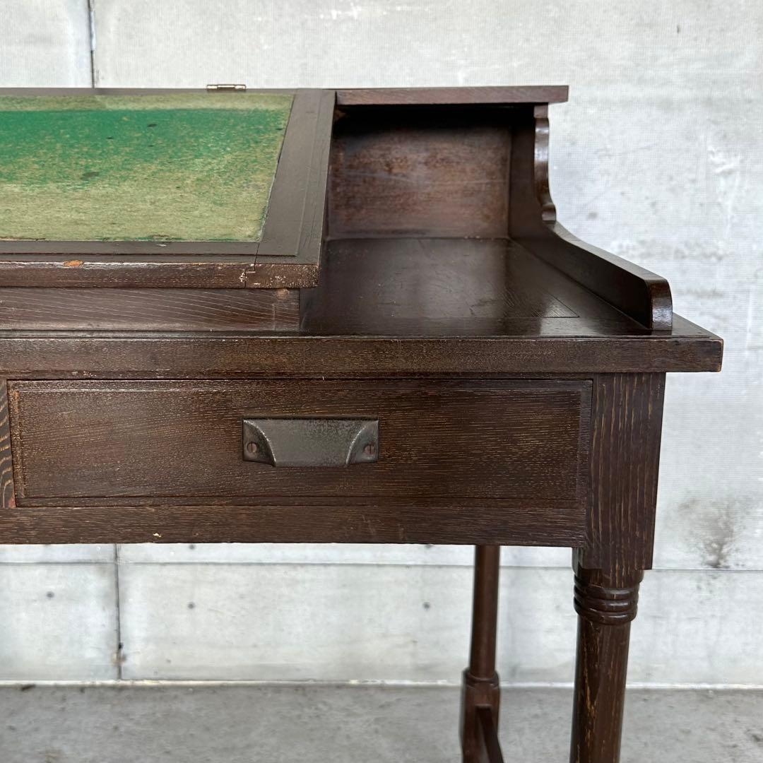 ✦昭和レトロ✦ アンティーク 製図机 ドラフティングデスク 木製 ライティング