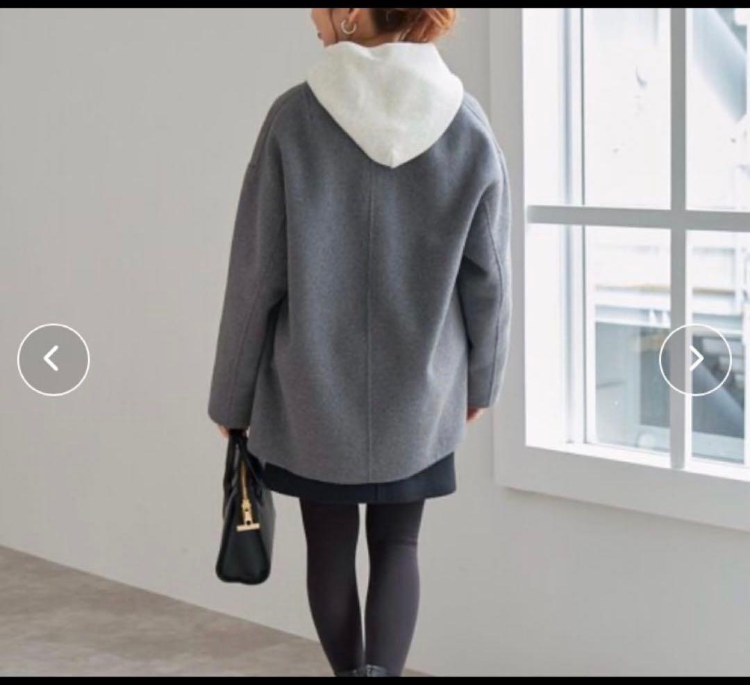 Spick and span ウールミックスリバージャケット グレー　38