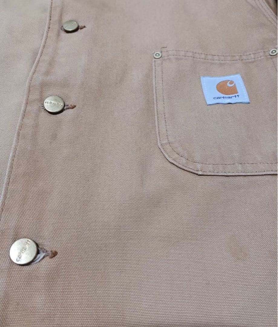 ウ*ル様 Carhartt ミシガンチョアコートUSA GOOD フェード