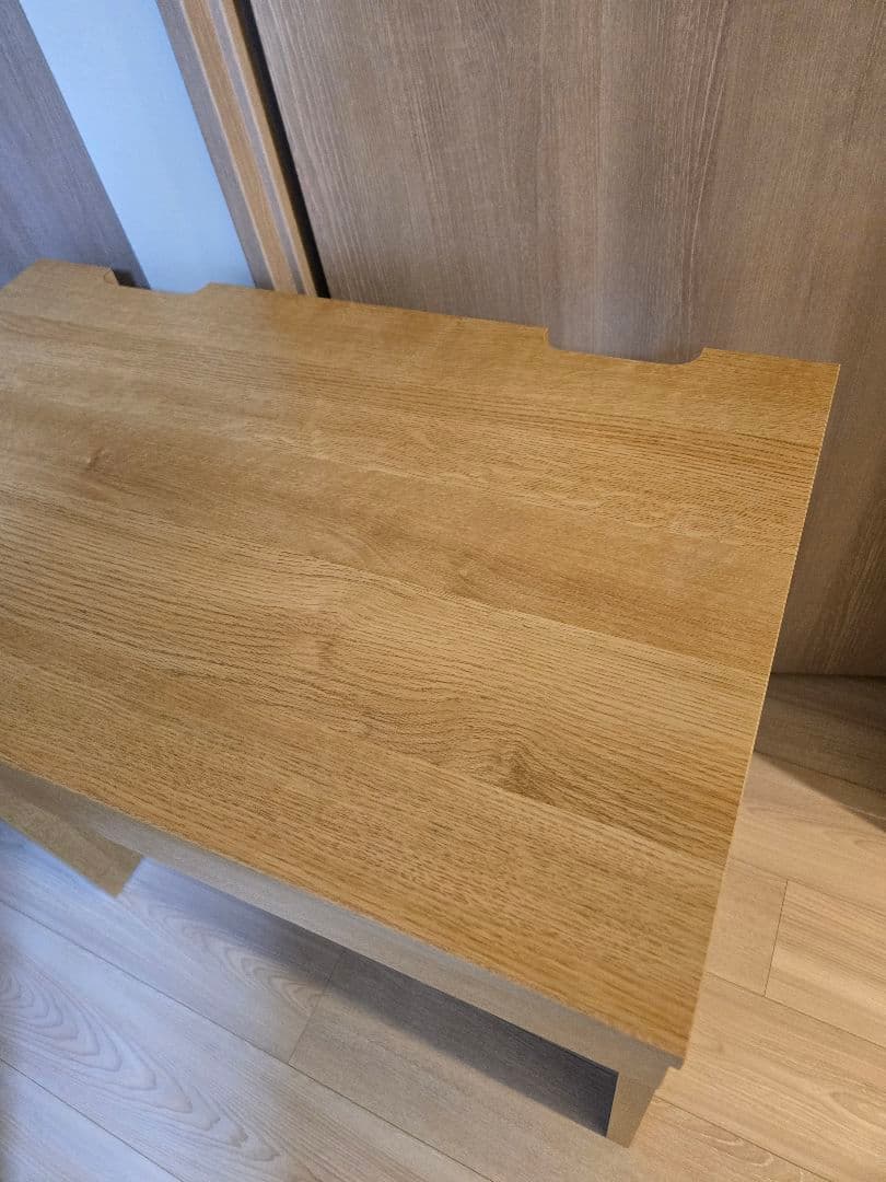 大川家具　LANE (レーン) デスク75 オーク 北欧風 リビングデスク 国産