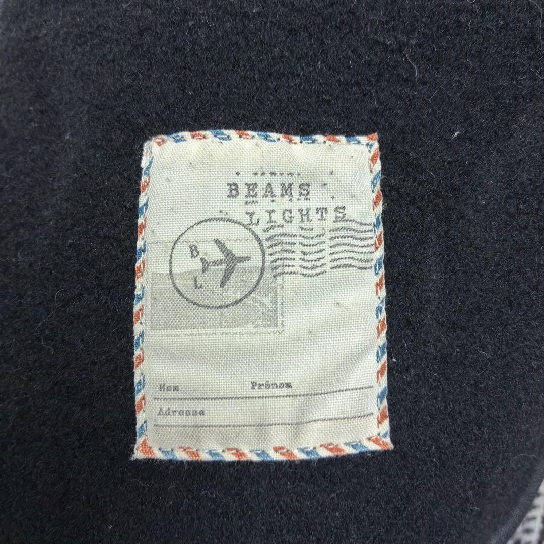 美品　ロンドントラディション　ビームス　ダッフルコート　グレンチェック　L　黒