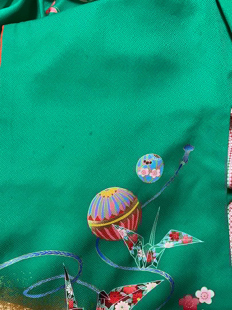 七五三　7歳　正絹　着物　セット　女の子 *a59