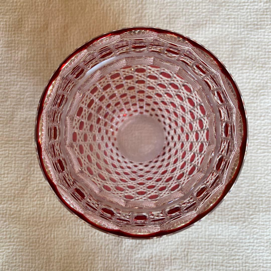 美品✨廃盤品✨WAKO 和光　カガミクリスタル　江戸切子　花生　花瓶