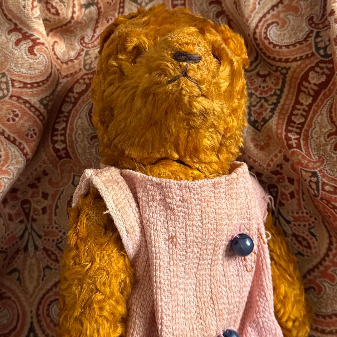 ドイツアンティークベア　ワンピース付き　テディベア　ドイツヴィンテージベア