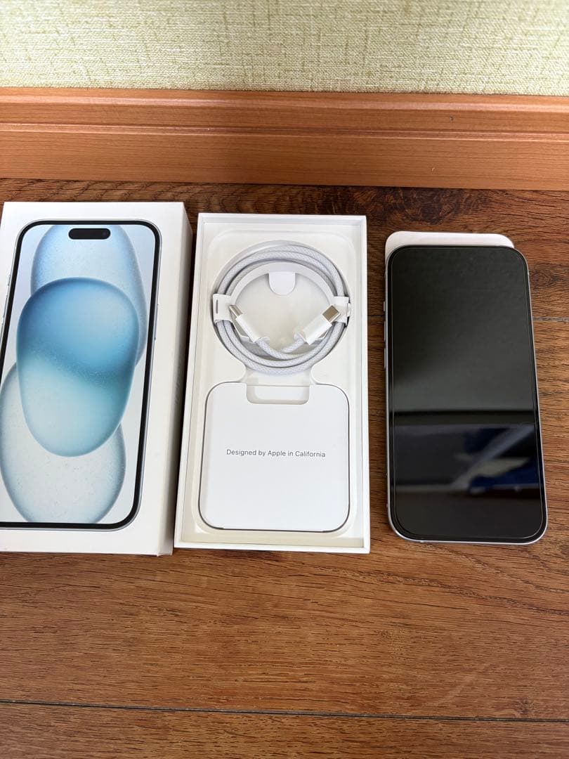 iPhone15 128GB ブルー 純正バッテリー89%