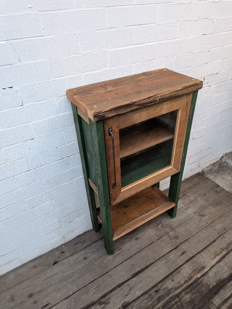 古材かざり棚　グリーン