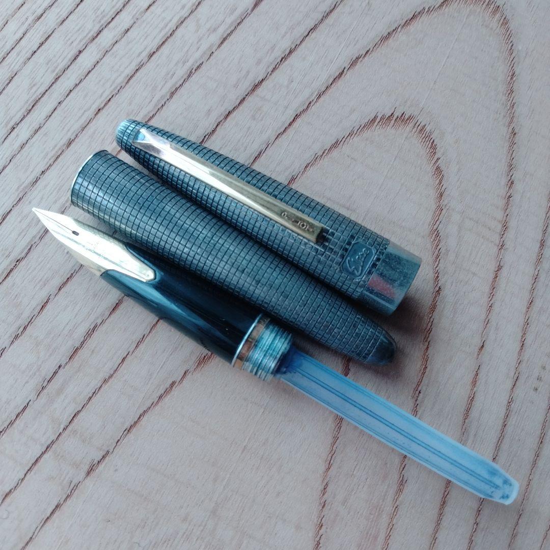 パイロット エリート スターリングシルバー 万年筆 ペン先/18K-750