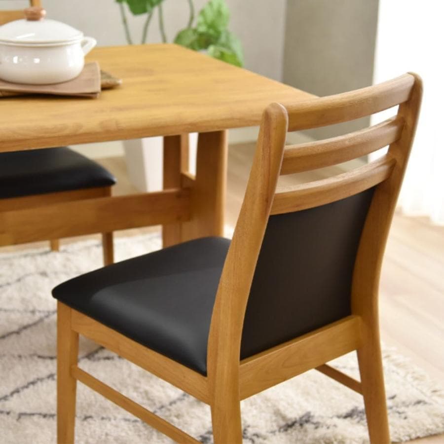 CD DC CB 8脚　ダイニングチェア　ナチュラル＊ブラック