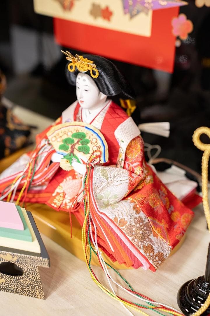 雛人形 親王飾り 平飾り B 鶴 ひな人形 ひな祭り 雛祭り 雛飾り ひな飾り