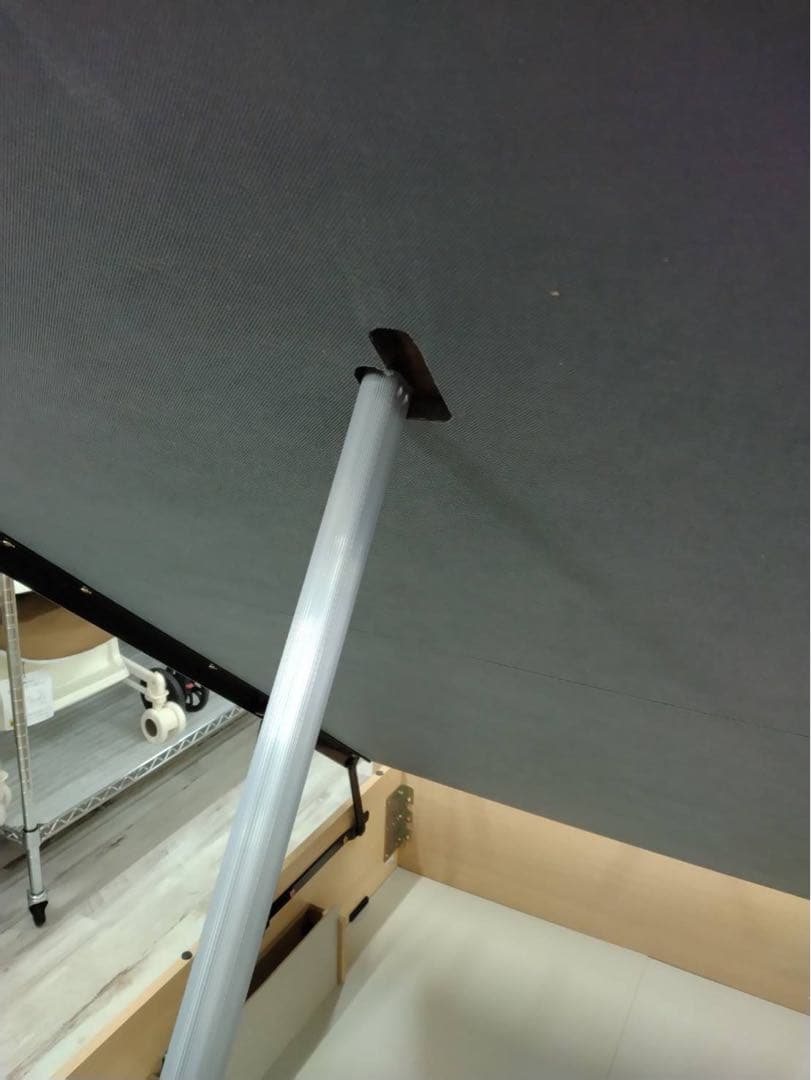 ニトリ　ダブルベッドフレーム　縦開き収納付き　北九州市福岡市限定