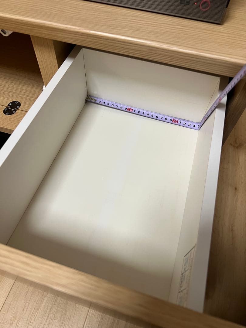 ニトリ　木製テレビ台 モダンデザイン 収納付き