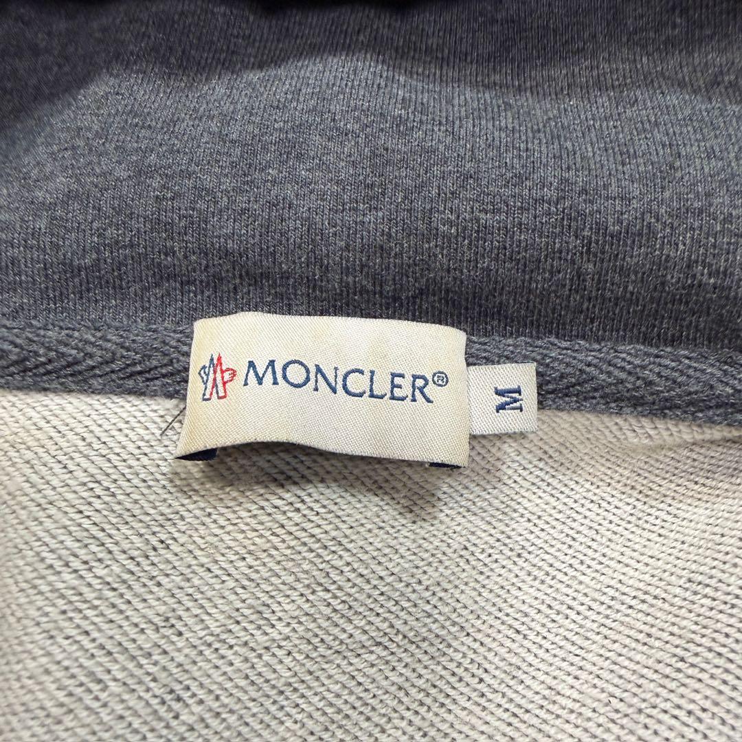 モンクレール MAGLIA スウェット切替ナイロンジャケット グレー M