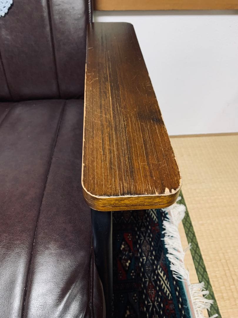 【1/15で終了】ニトリ1人掛けソファ (Nシールド ステイン2KD DBR)