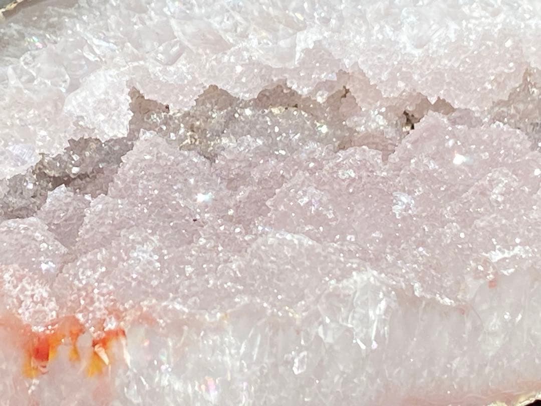 【恋愛・開運・浄化】虹入り！シュガーピンクアメジスト・ファイアー共生⭐N103