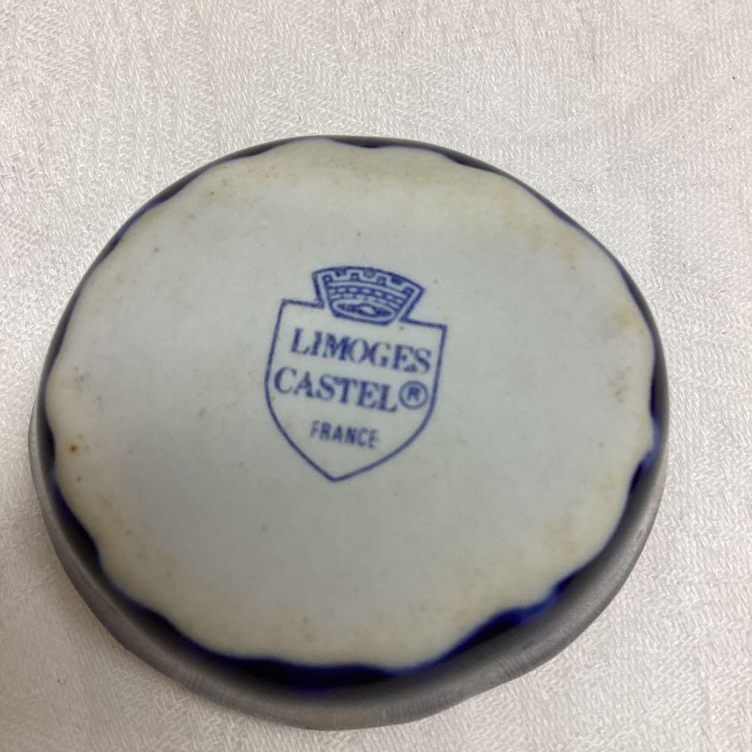 LIMOGES　CASTEL　リモージュ　猫の置物　フランス製　4ｃｍ　猫