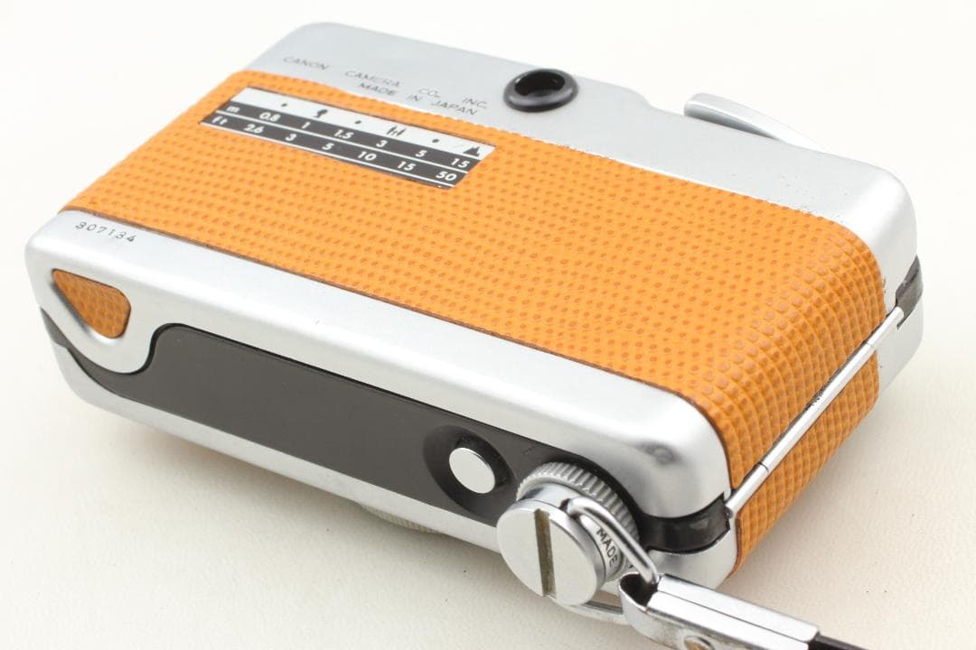 【整備済　美品】黄土色　キヤノンデミハーフフレームカメラ露出計ok＃1316