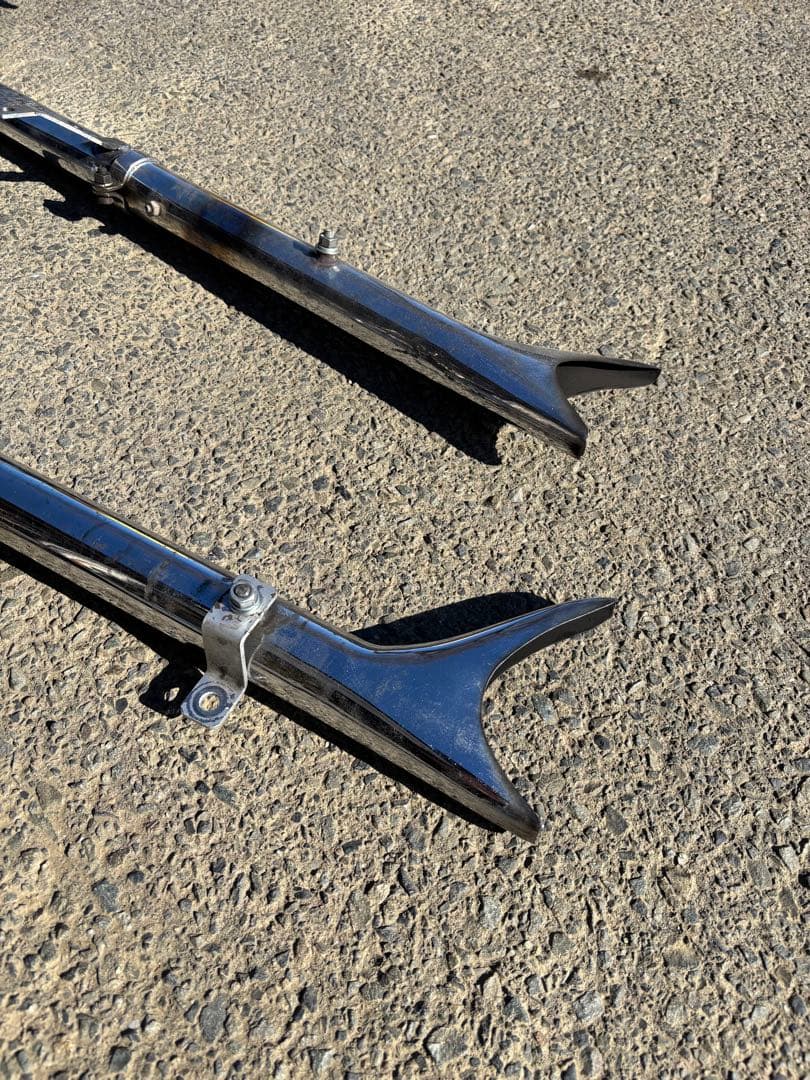 ショベル　アップスイープマフラー　フィッシュテール