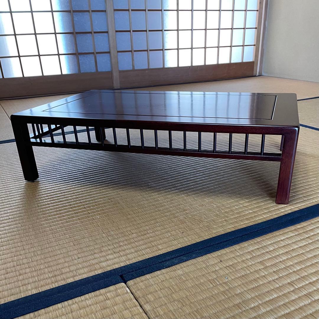 盆栽台 花台 飾り台 香炉台 花瓶台 サイドテーブル 木製 花梨材 20号