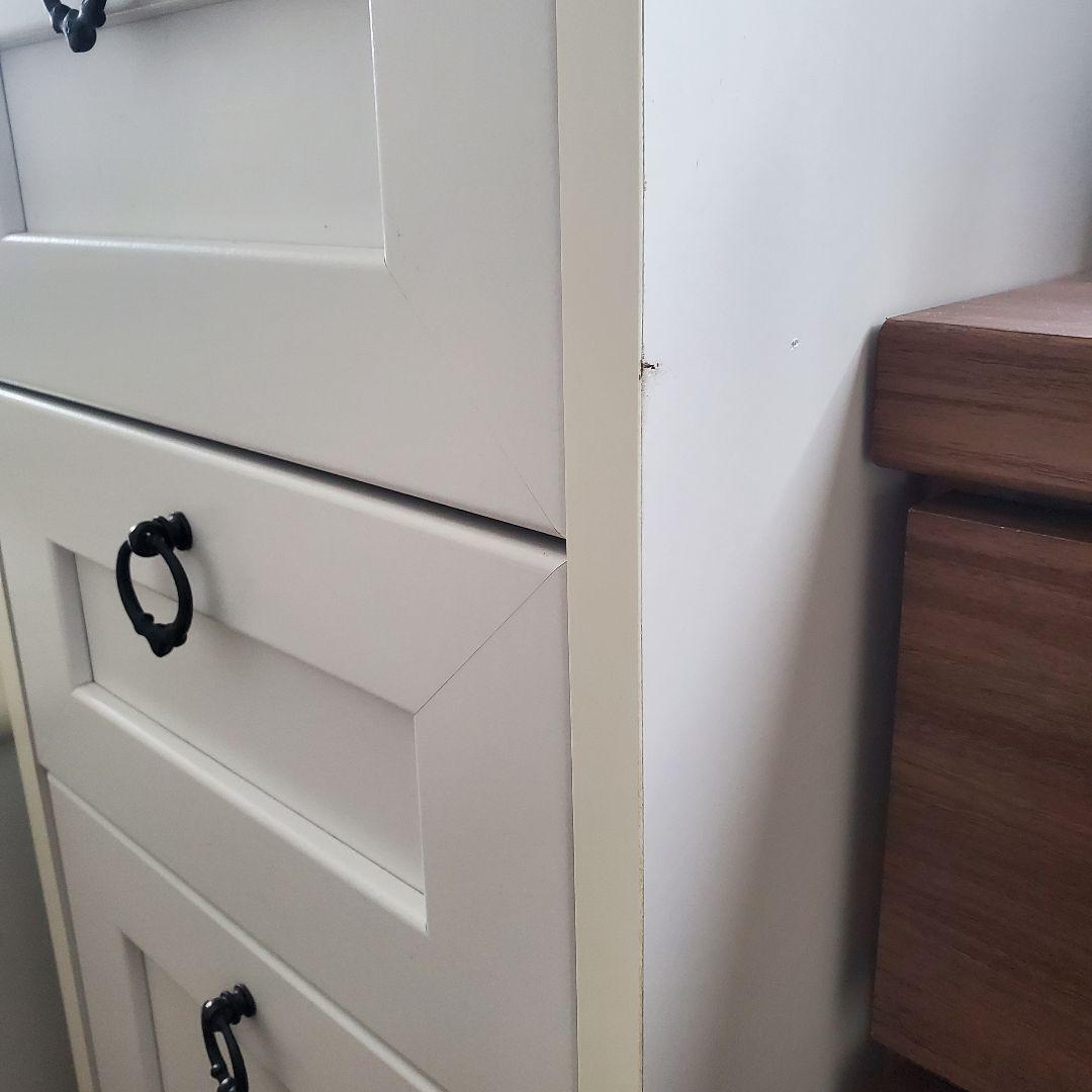 送料込み佐藤産業ANRI デスクドレッサー ホワイト(1/2 ドレッサーのみ)