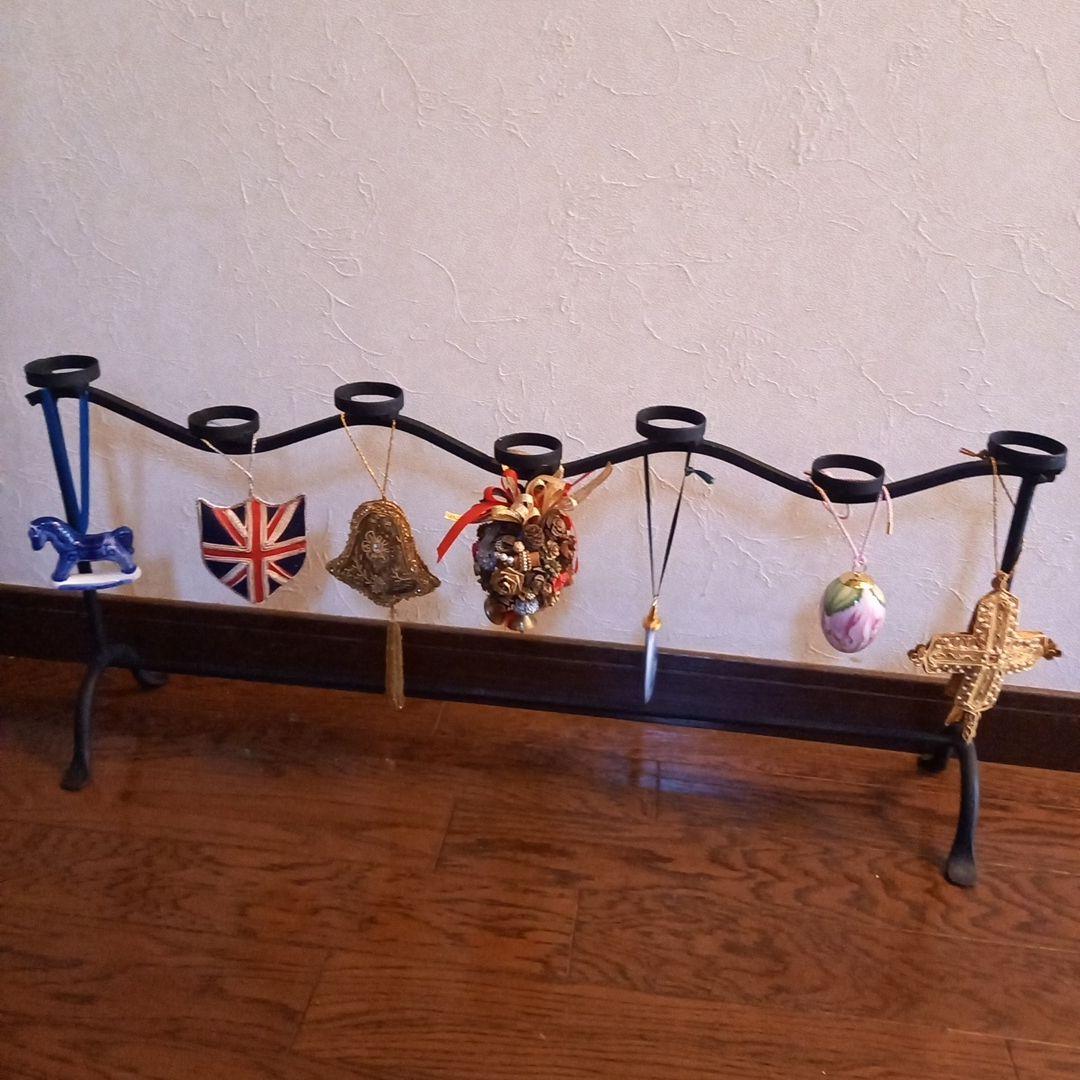 イギリスアイアンキャンドルスタンド