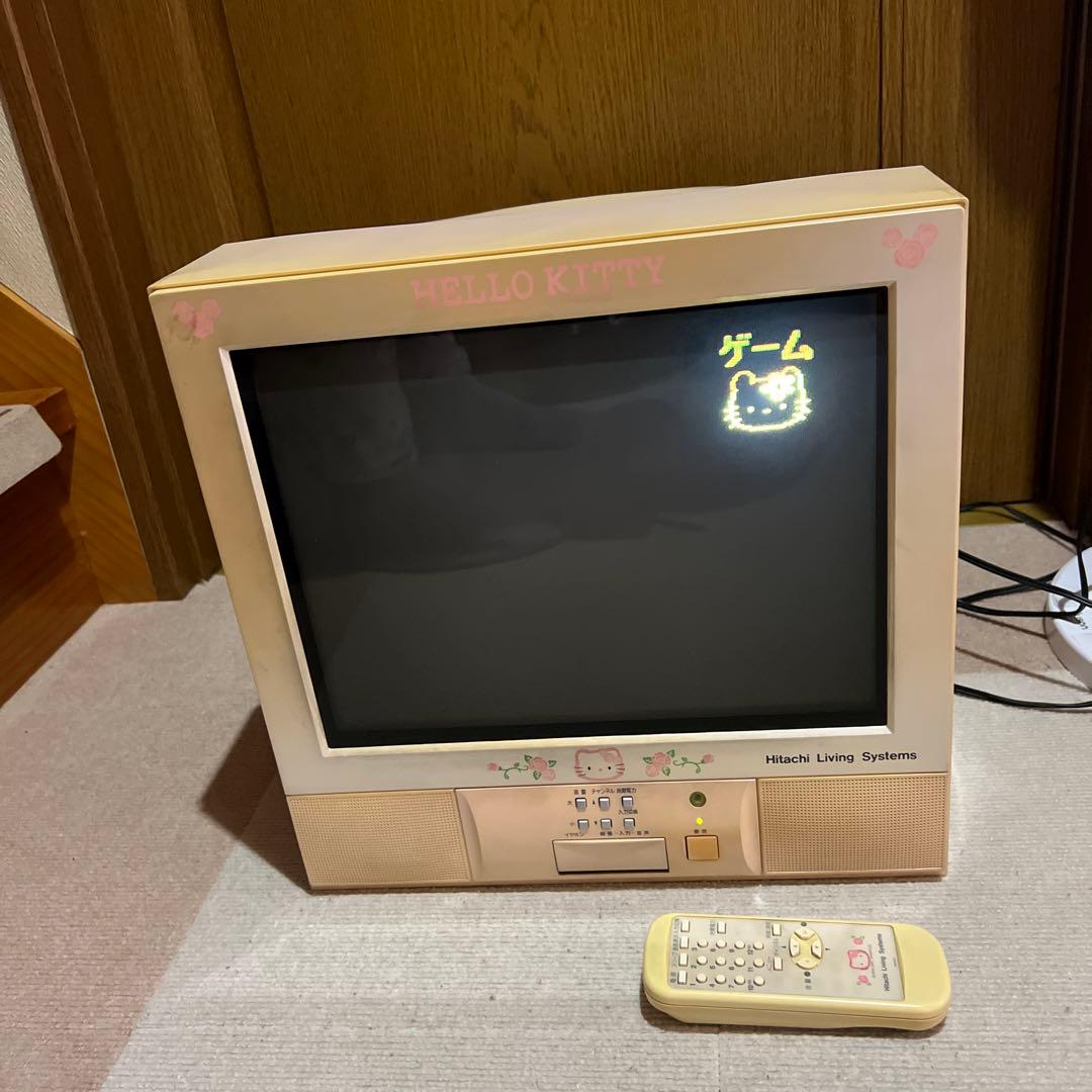 日立⭐︎サンリオHello Kitty⭐︎ブラウン管テレビ2001年式⭐︎訳あり
