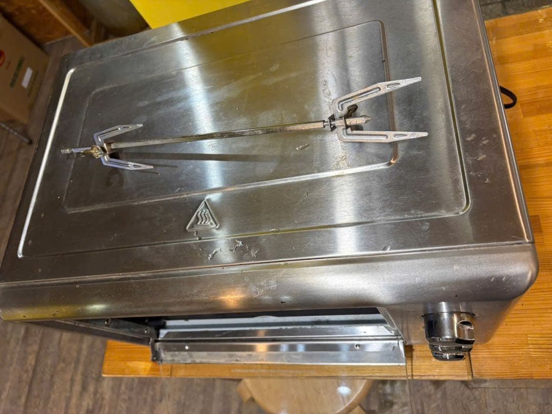 ステンレススチール トースター 2段ラック付き