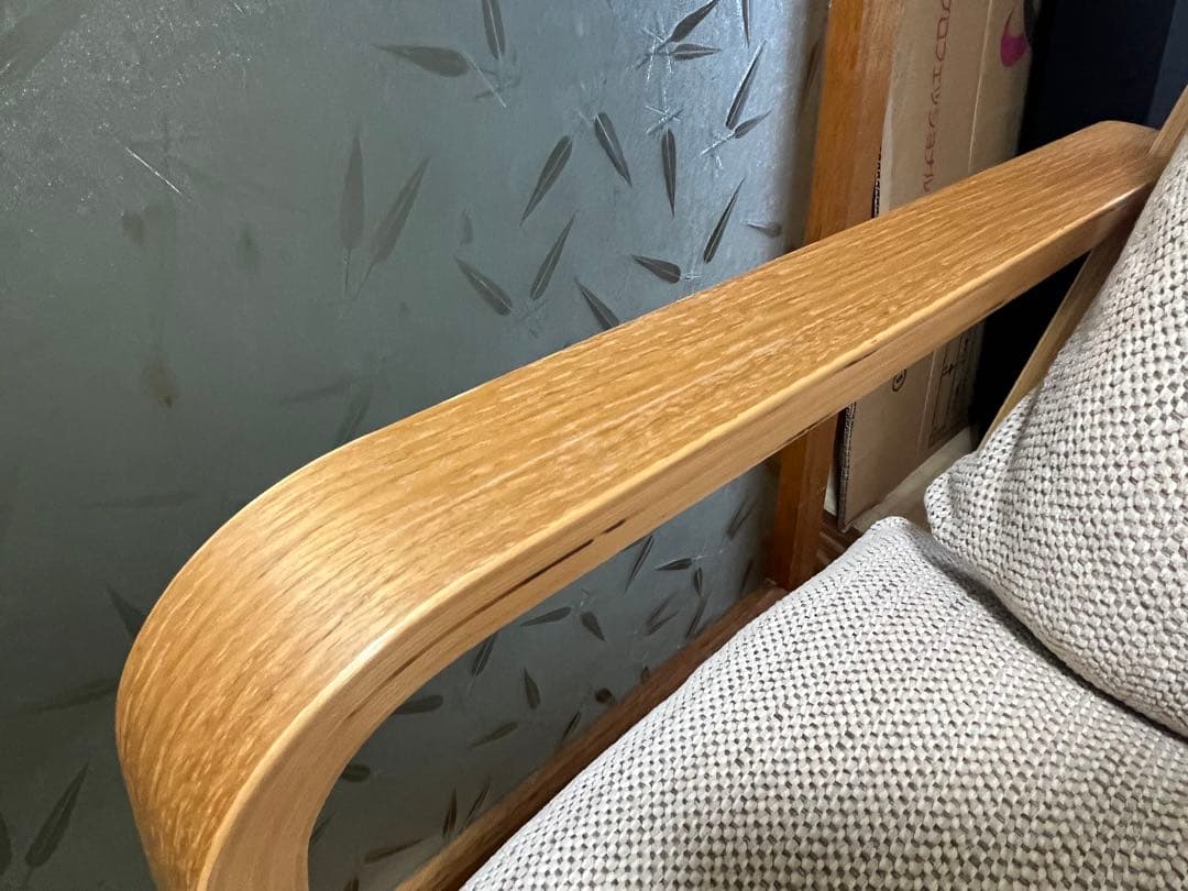 美品　無印良品　リビングでもダイニングでもつかえるソファチェア 3人掛けセット