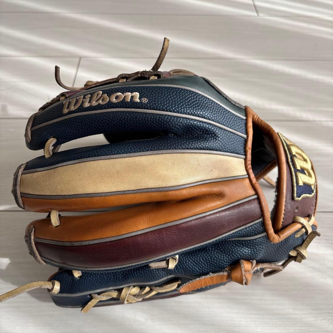 h*a様 値下げ中Wilson 87型軟式グローブ 多色ストライプ